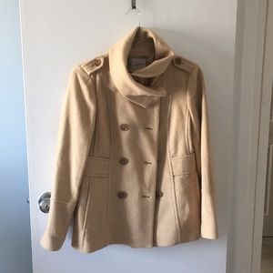 Funnel Neck Camel Peacoat